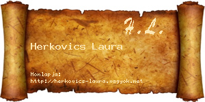 Herkovics Laura névjegykártya