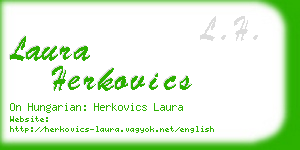 laura herkovics business card